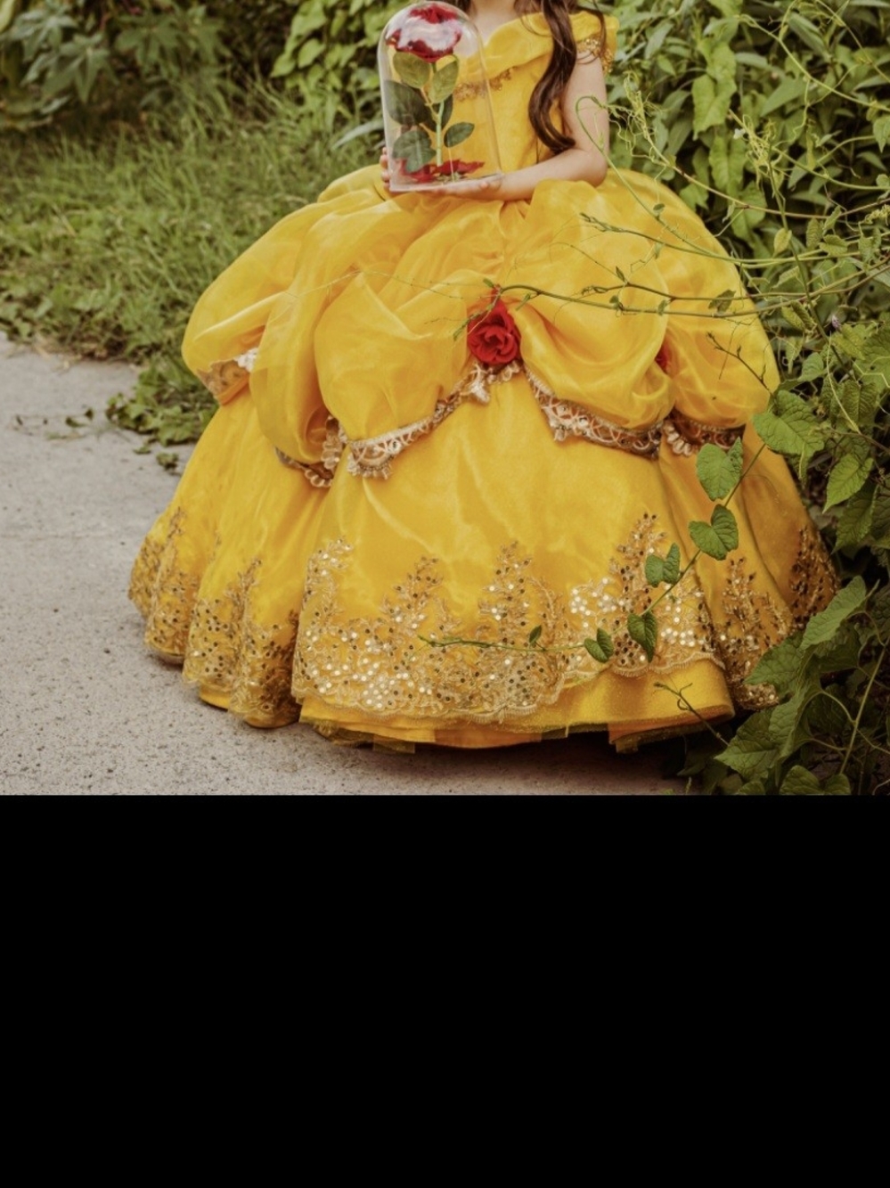 Yellow Princess Ball Gown Kids Costume